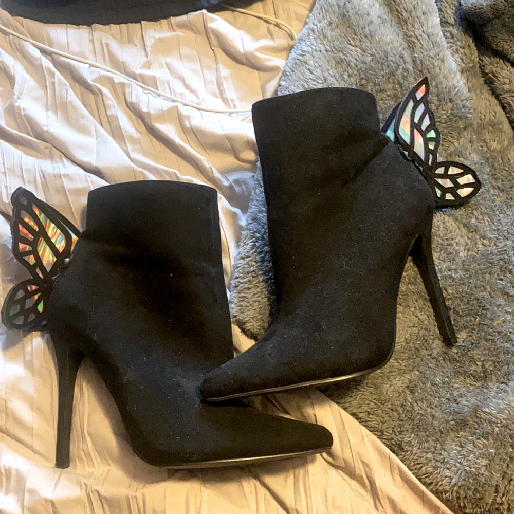 Butterfly Heel Booties